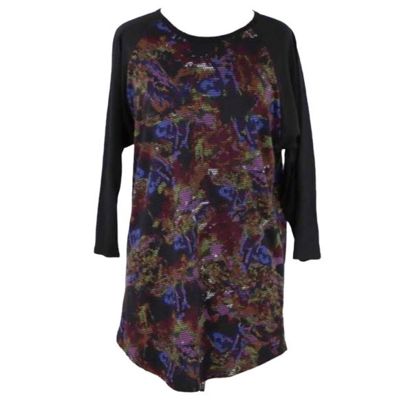 LuLaRoe Tops - 🔴4 FOR $30🔴LuLaRoe Black NeedlepointFloral Randy LuLaRoe Tops - 🔴4 FOR $30🔴LuLaRoe Black NeedlepointFloral Randy